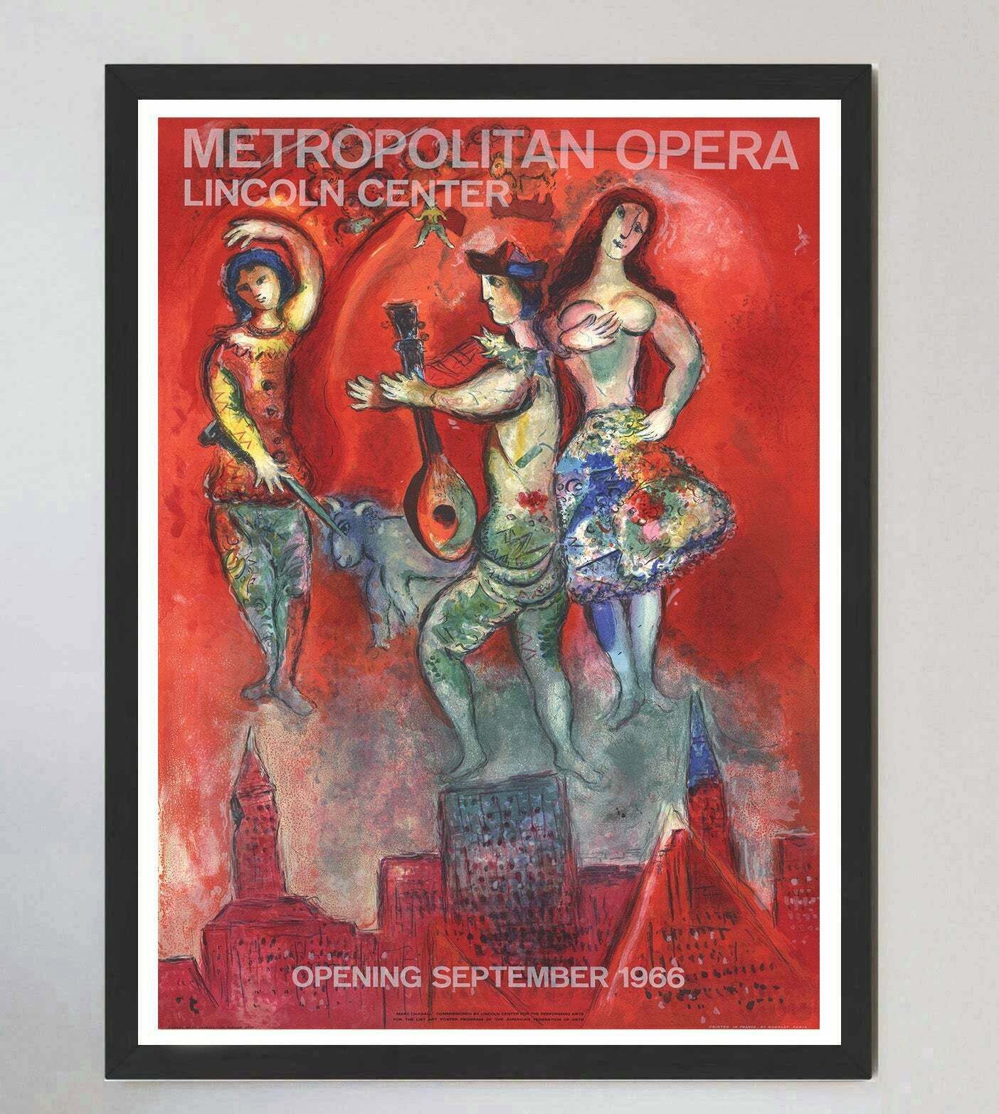 Marc Chagall   Metropolitan Opera   Lincoln Center Original Vintage Poster photo furniture