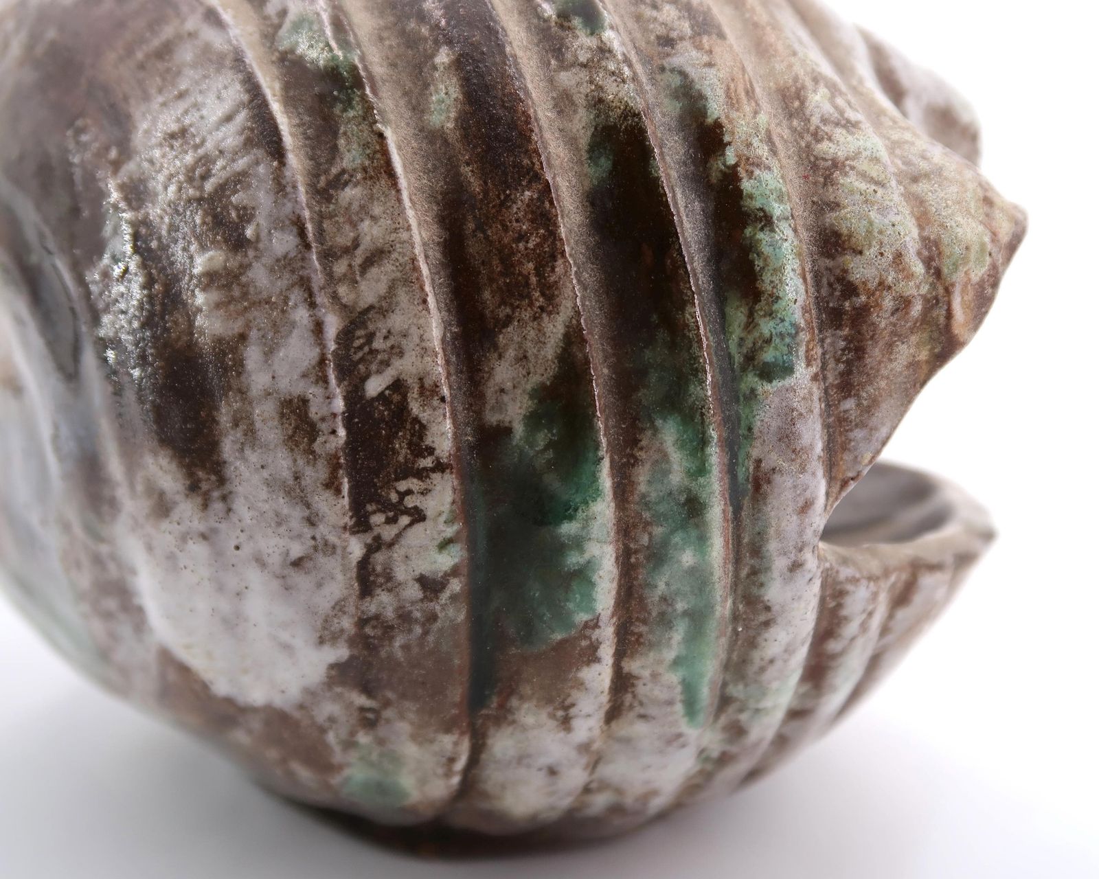 Frans Keramisch Sculptuur, Schelp Van Alexandre Kostanda, Vallauris Ca. Jaren 1960 / Vintage, Conch, Bénitier photo vinterior