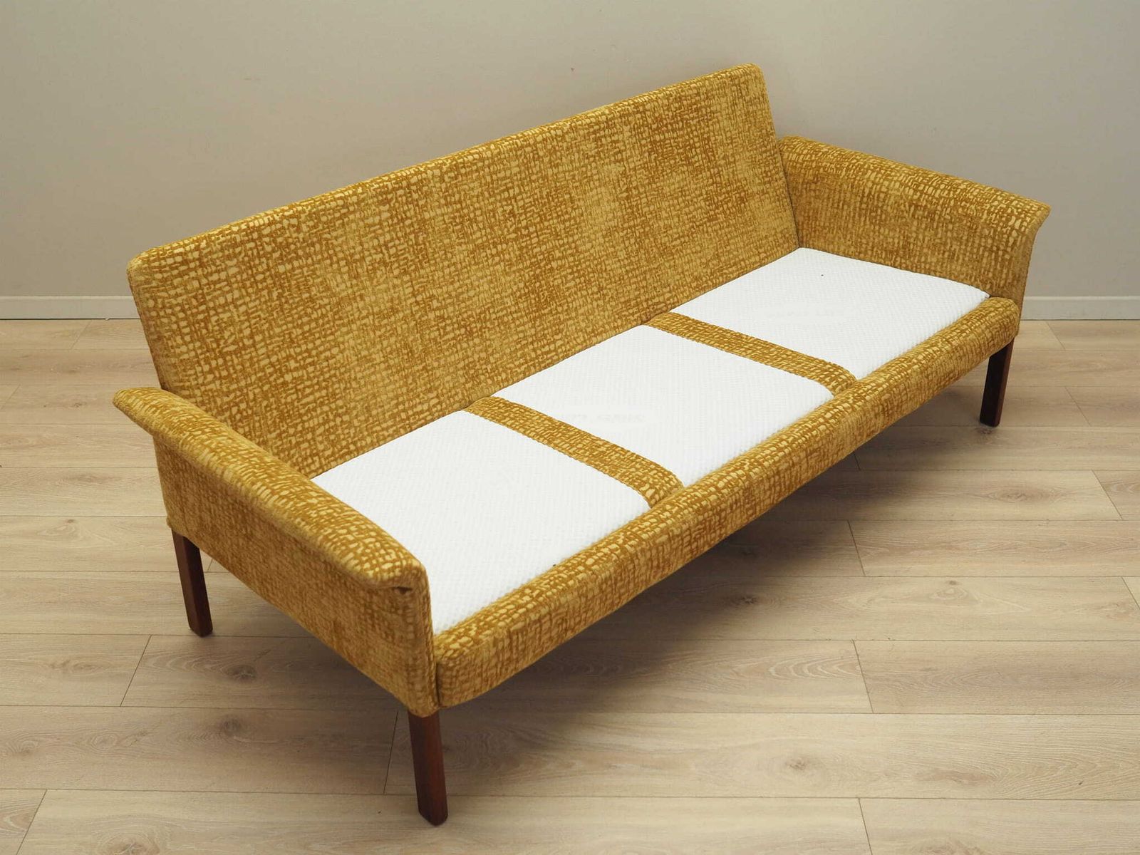 Furniture Mustard Sofa, Danish Design, 1960s, Designer: Hans Olsen photo