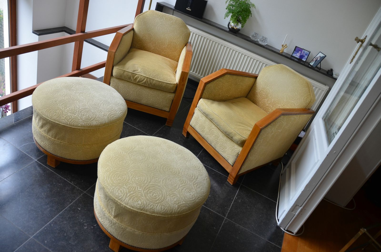 Set Of Armchairs And Ottomans Art Deco photo buy