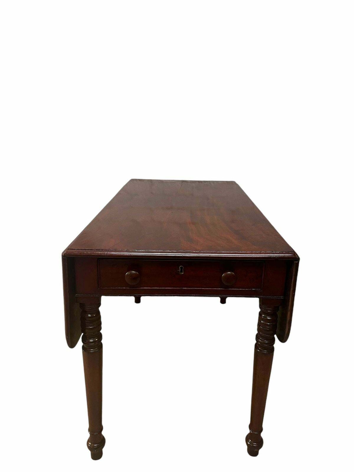 Antique Georgian Mahogany Drop Leaf Kitchen Table / Circa 1800 photo vinterior