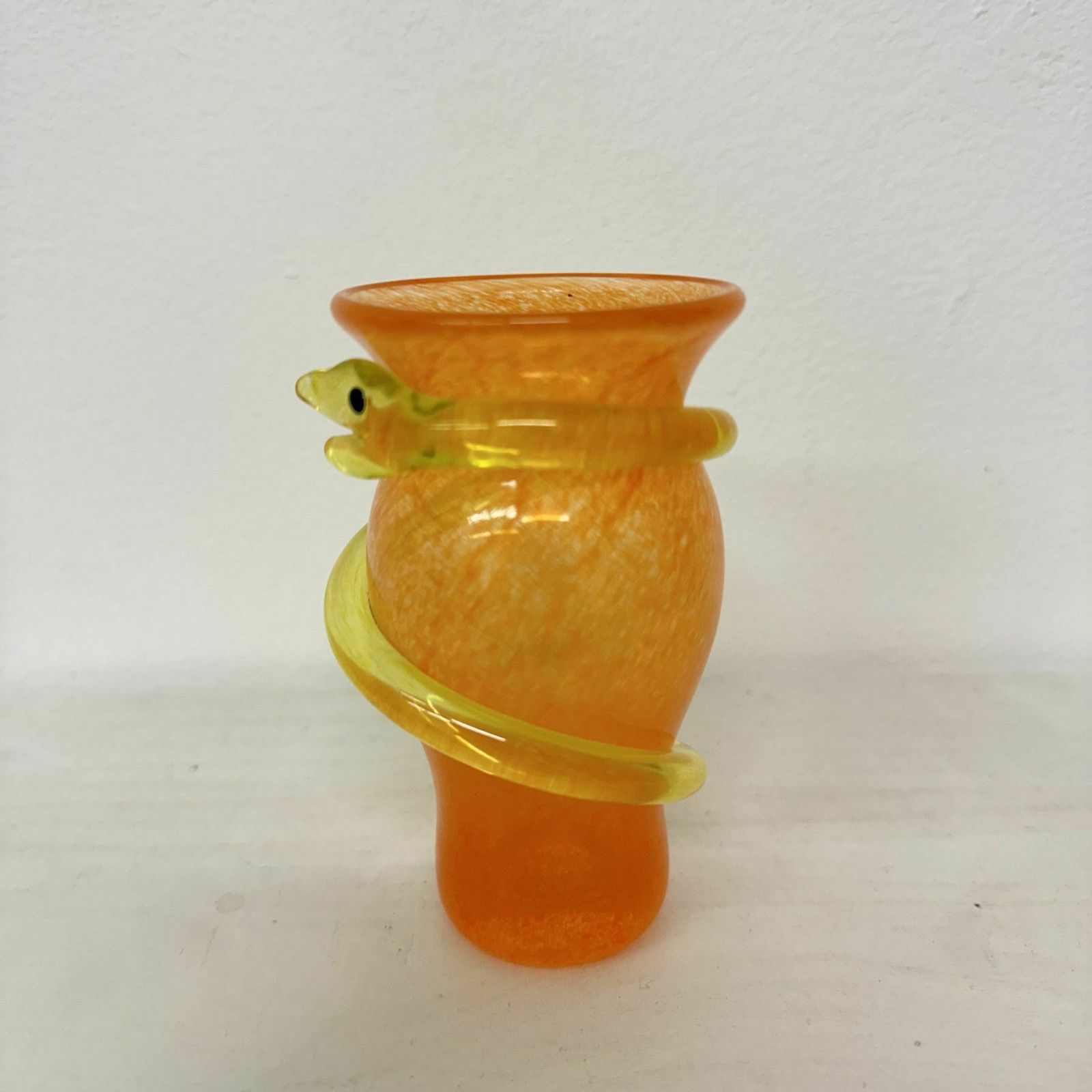 141.0 Ulrica Hydman For Kosta Boda Miniature Vase Snake, 1980s Sweden photo