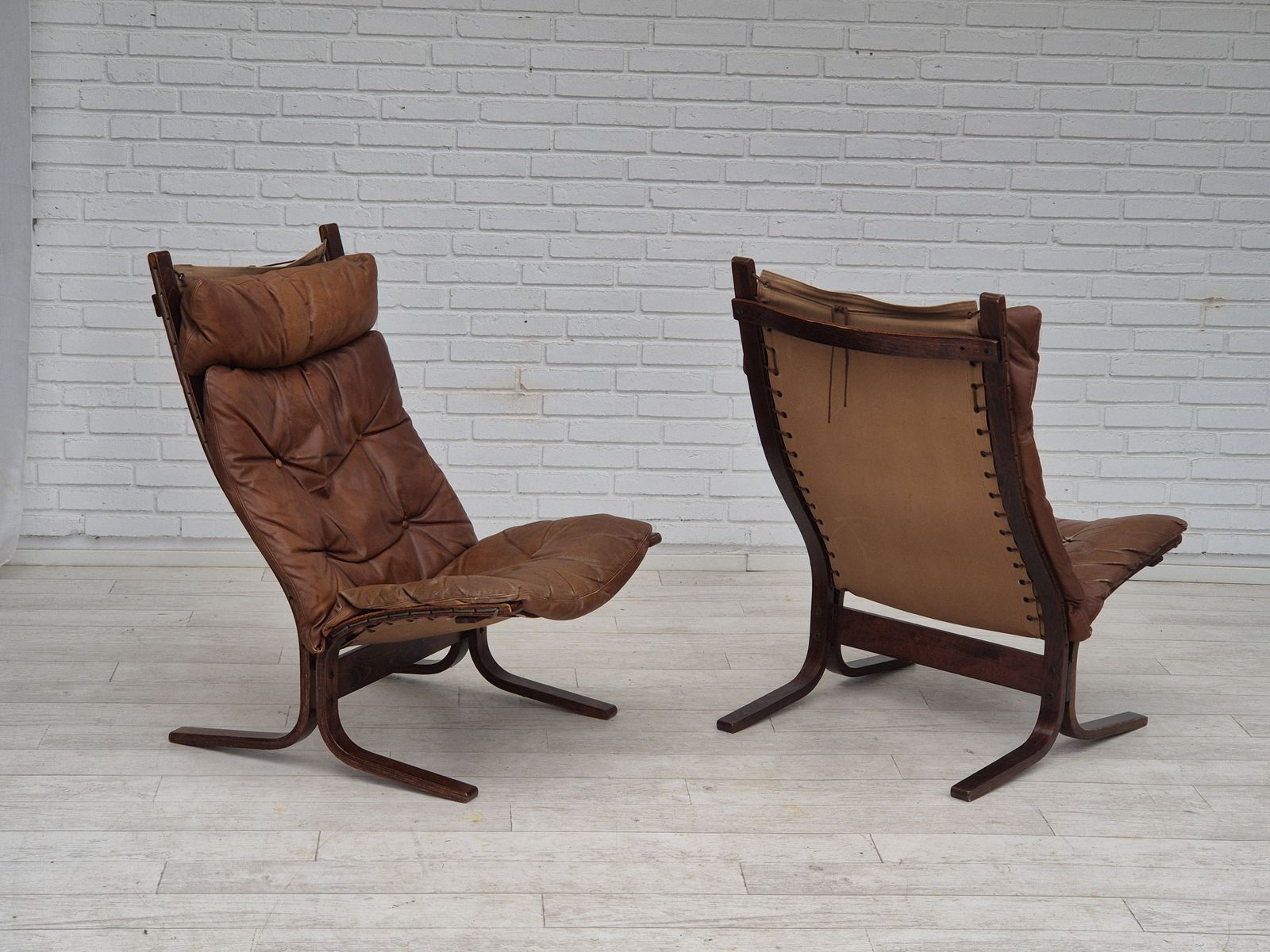 photo vintage 1970s, Norwegian Design By Ingmar Relling, Model "Siesta" For Westnofa, Original Condition.