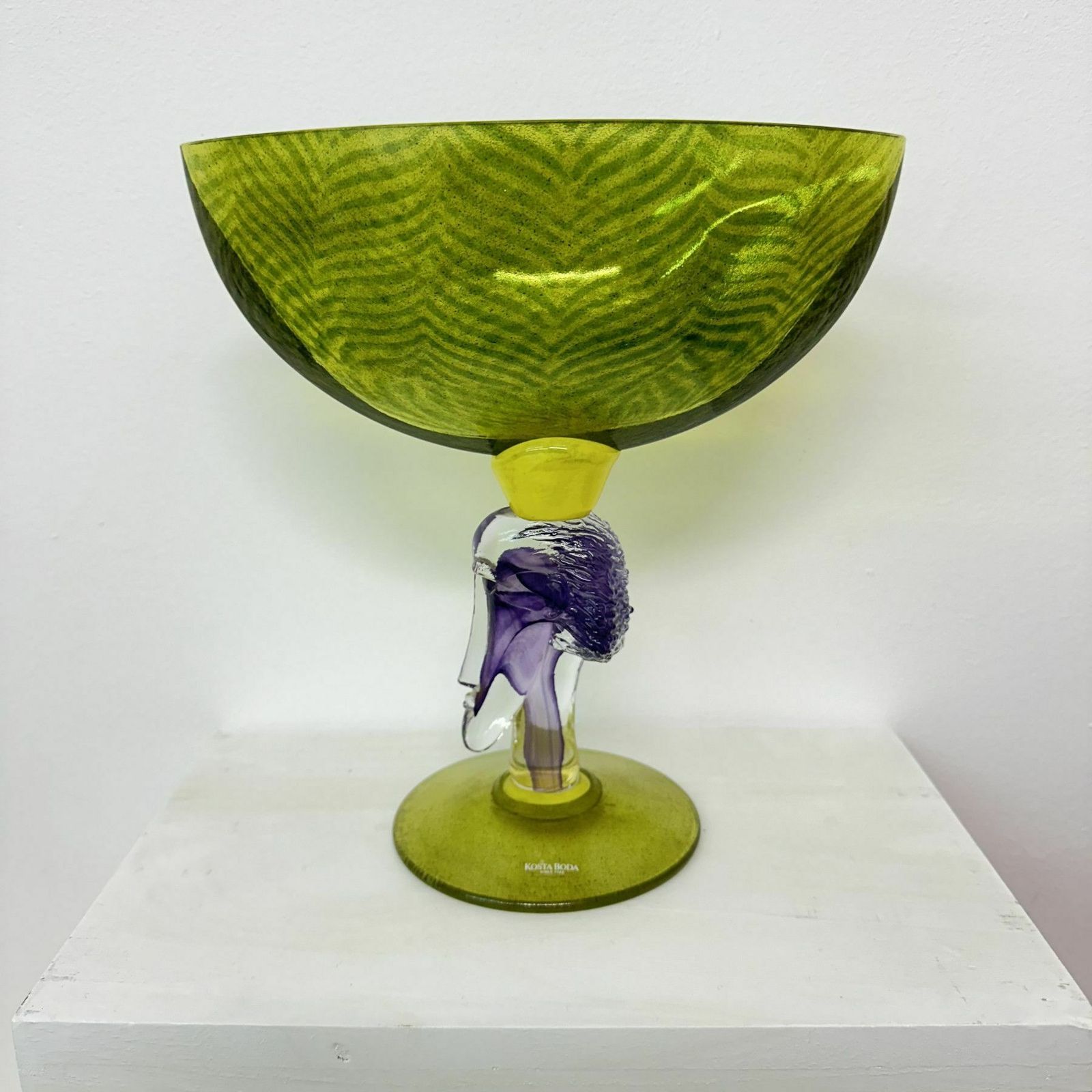 Kjell Engman For Kosta Boda Art Glass Bowl , 1980s photo buy