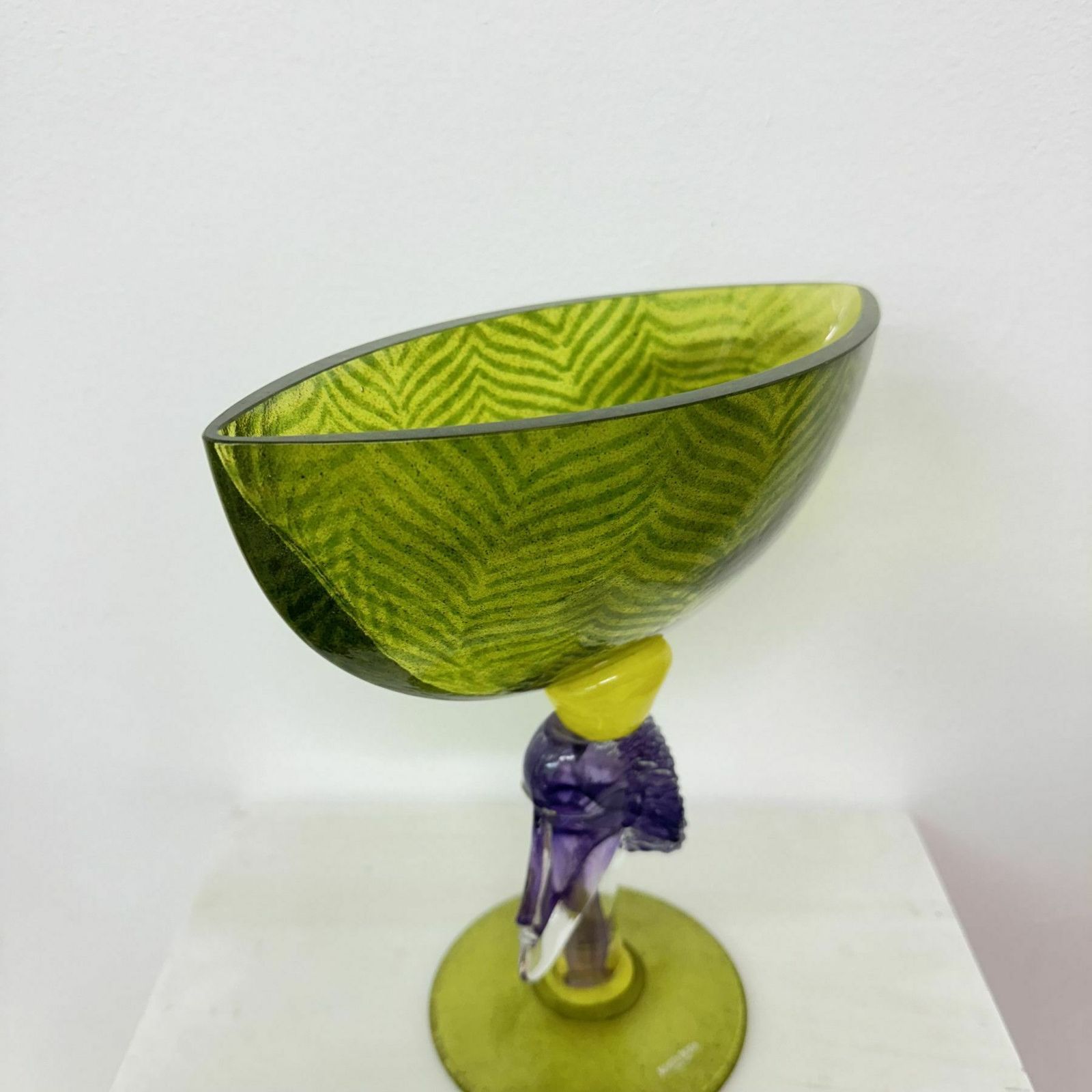 photo vinterior Kjell Engman For Kosta Boda Art Glass Bowl , 1980s