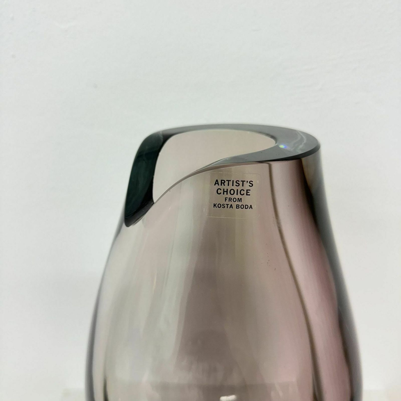 Kosta Boda Art Glass Vase 'Opus' Göran Wärff, 2006 photo vintage