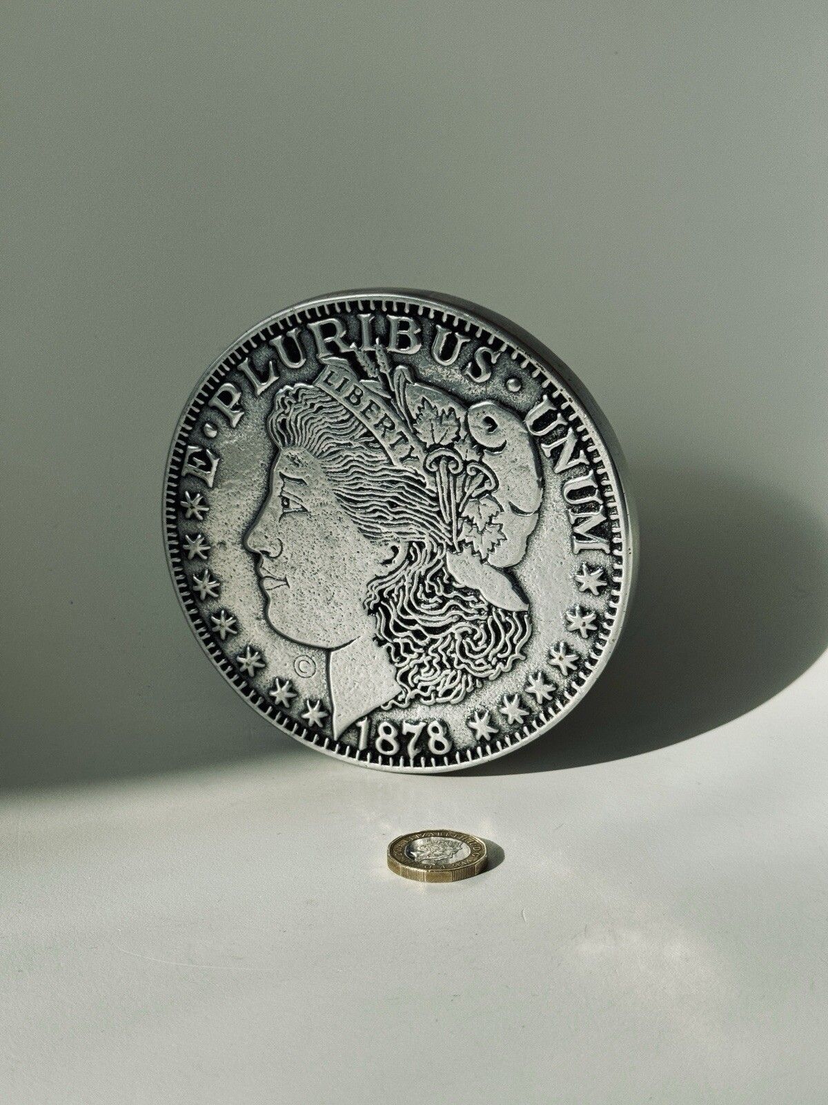 70.0 Vintage Rwp Wilton Replica Of An 1878 Morgan Dollar Liberty Double Sided Trivet photo