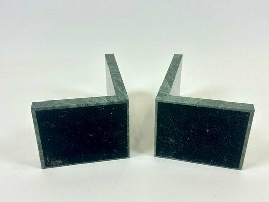 French Art Deco Green Marble Bookends With Balls, 1930s, Set Of 2 photo 378.0