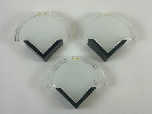 Wall Lamps With Murano Glass From Leucos, 1980s, Set Of 3 photo furniture