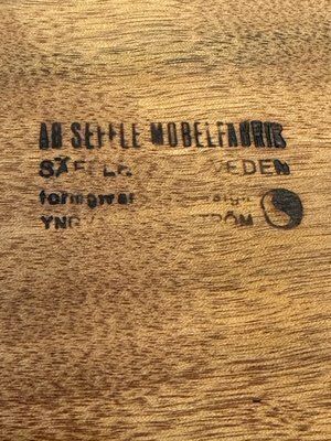 photo for sale Square Teak Coffee Table By Yngvar Sandström For Ab Seffle Möbelfabrik, 1960s