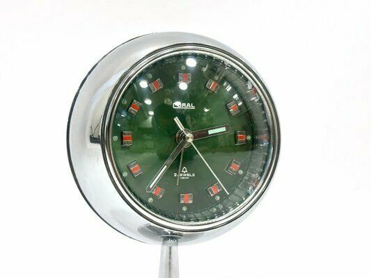 Space Age Tulip Table Clock From Coral, 1960s photo 399.0