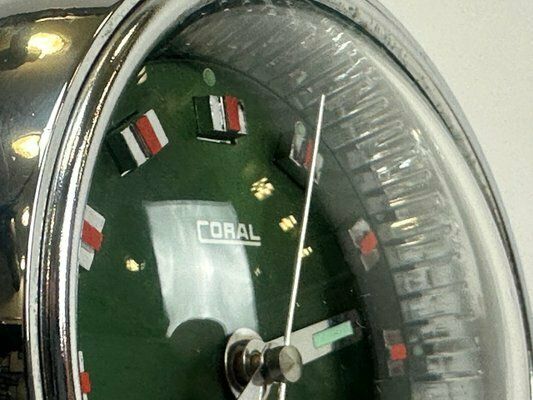 photo for sale Space Age Tulip Table Clock From Coral, 1960s