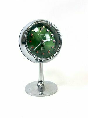 photo vinterior Space Age Tulip Table Clock From Coral, 1960s