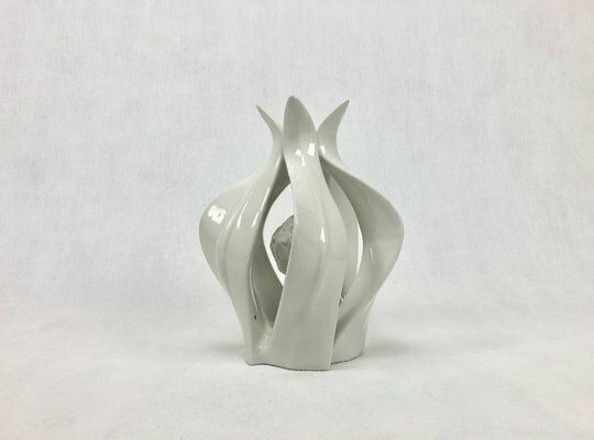 Lotos Flower Figurine From Royal Dux Bohemia, 1960s photo 147.0