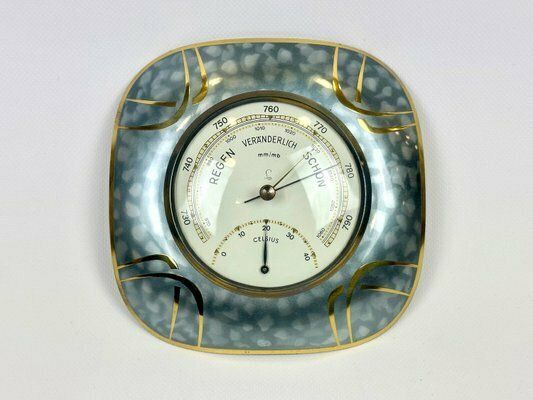 Mid Century German Weigel Optik Foto Brass Weather Station, 1960s