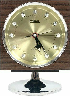 Space Age Tulip Tokyo Tokei Clock From Coral, 1960s