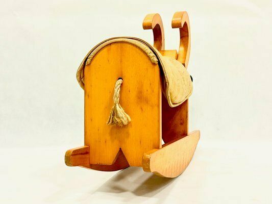 Furniture Mid Century Wooden Rocking Billy Goat, 1960s photo
