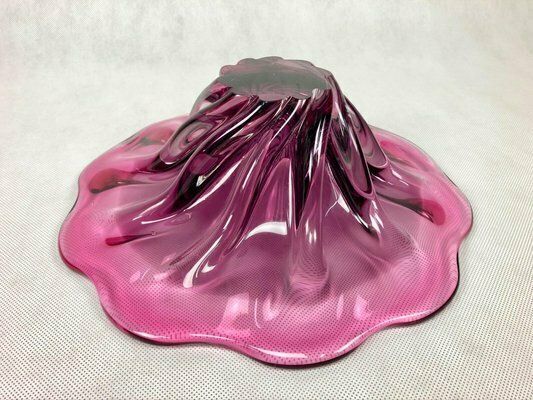 Bohemian Glass Bowl Attributed To Josef Hospodka For Chribska, 1960s photo vinterior