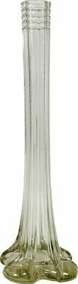 Art Deco Crystal Glass Soliflore Vase, 1930s