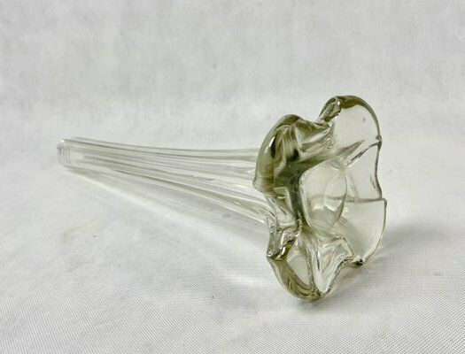 Art Deco Crystal Glass Soliflore Vase, 1930s photo Home Decor