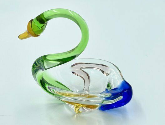 Rhapsody Glass Swan By Frantisek Zemek For Sklana Mstisov, 1960s photo vinterior