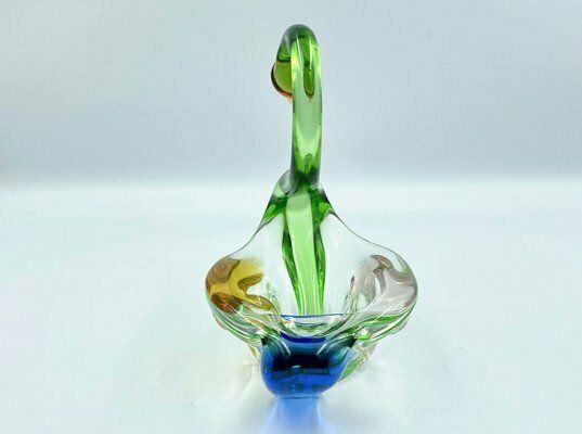 photo furniture Rhapsody Glass Swan By Frantisek Zemek For Sklana Mstisov, 1960s