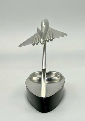 photo furniture Art Deco Aluminium Desk Plane Miniature, 1930s