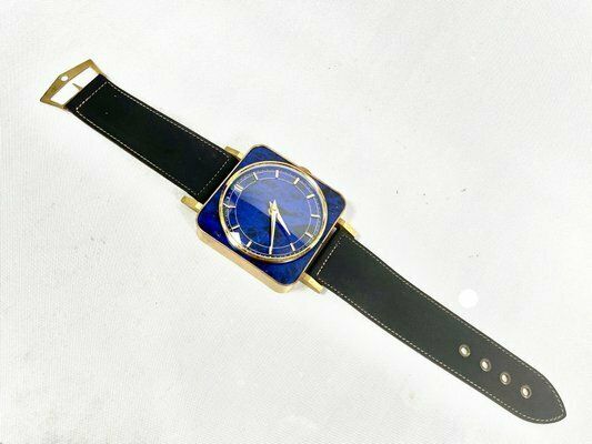 Mid Century Brass Meister Anker Wall Clock In The Form Of A Wristwatch, 1970s photo Home Decor