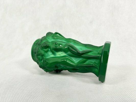 Small Grape Vase In Jade Glass Attributed To František Pazourek, 1990s photo 189.0