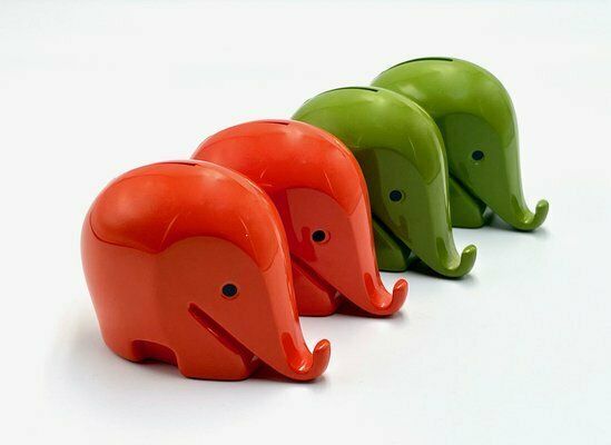 Drumbo Money Boxes By Luigi Colani For Dresdner Bank, 1970s, Set Of 4 photo Home Decor