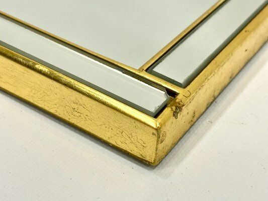 photo for sale Belgium Brass Mirror From Deknudt, 1970s, Set Of 2