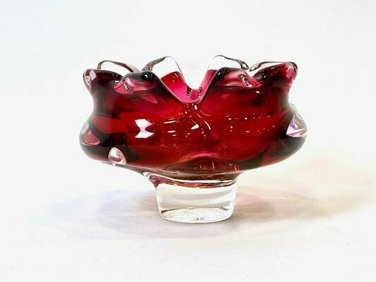 Art Glass Ashtray Attributed To Josef Hospodka For Chribska Sklarna, 1960s photo 164.0