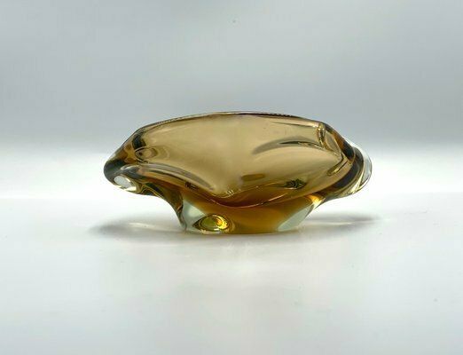 Art Glass Ashtray Attributed To Jaroslav Beránek For Skrdlovice, 1960s photo for sale