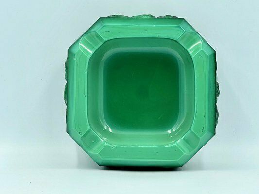 Zodiac Malachite Ashtray By Curt Schlevogt, Czechoslovakia, 1930s photo 294.0