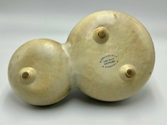 Mid Century Ceramic Model 3481 Double Vase Sea Urchin By Einer Johansen For Søholm Stoneware, 1960s photo vintage
