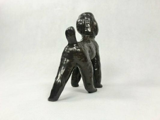 Ceramic Poodle Figurine From Znojmo, 1960s photo 231.0
