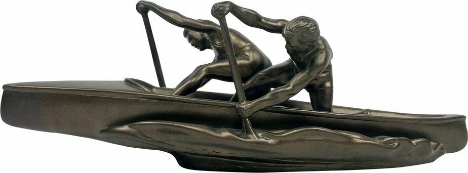 Jihokera, Sculpture Of Two Rowers, Czechoslovakia, 1960s