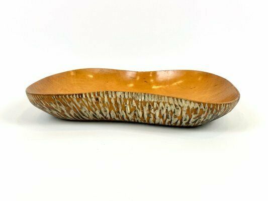 photo for sale Italian Wooden Bowl By Aldo Tura For Macau Cusan, Milan, 1950s