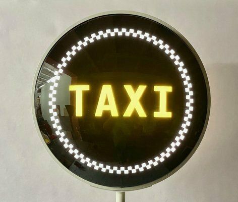 Yellow Cab New York Taxi Floor Lamp/Sign, 1990s photo vinterior