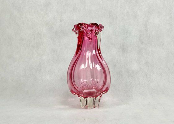 photo furniture Bohemian Glass Vase Attributed To Josef Hospodka For Chribska, 1960s