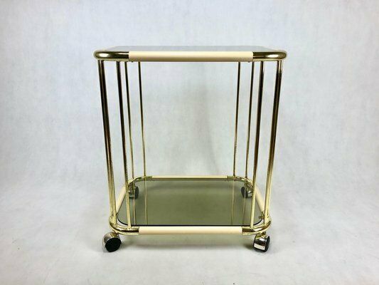 photo furniture Mid Century Italian Brass Trolley Bar, 1960s