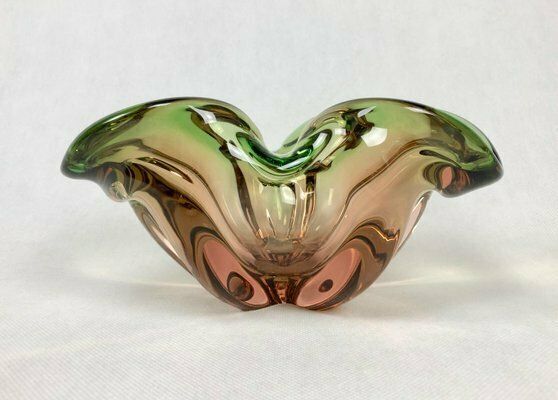 Art Glass Bowl By Josef Hospodka For Chribska Sklarna, 1960s photo vintage