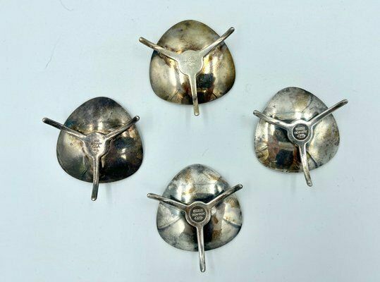 Danish Silver Plated Atla Candleholders From Cohr, 1960s, Set Of 4 photo 164.0