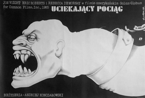 Runaway Train Polish Movie Poster By Jakub Erol, 1988