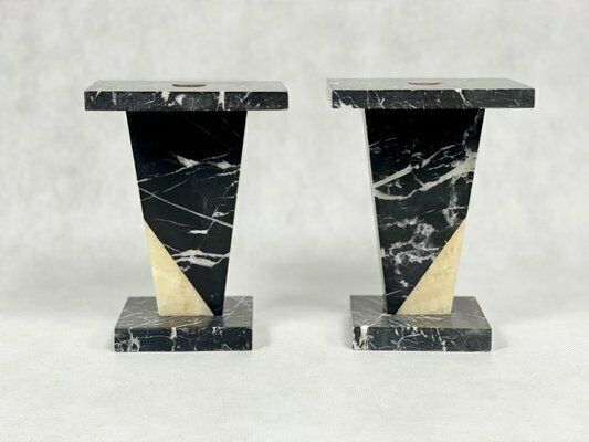 Art Deco Marble Mini Pedestals, 1930s, Set Of 2 photo buy