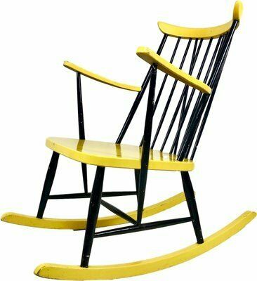 Mid Century Rocking Chair Attributed To Lucian Ercolani For Ercol, 1960s