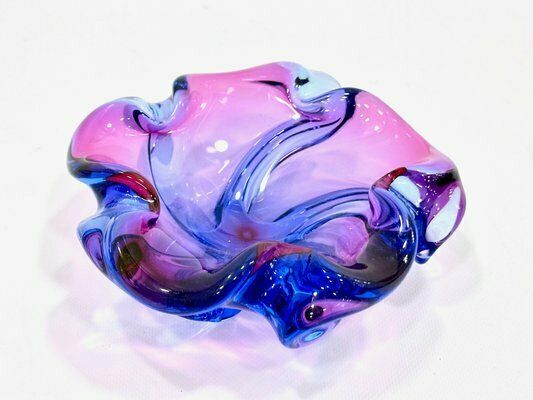 Art Glass Ashtray Attributed To Josef Hospodka For Chribska Sklarna, 1960s photo furniture