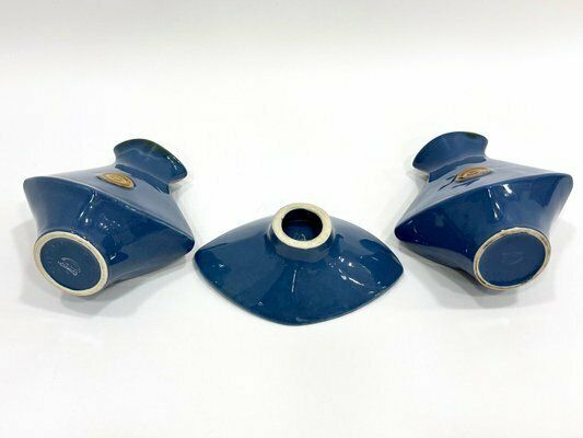 Mid Century Vases And Bowl From Ditmar Urbach, 1970s, Set Of 3 photo vinterior