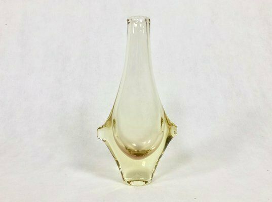 Bohemian Glass Vase Attributed To Miroslav Klinger For Zelezny Brod, 1960s photo furniture
