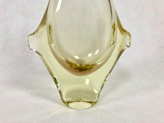 Bohemian Glass Vase Attributed To Miroslav Klinger For Zelezny Brod, 1960s photo 223.0
